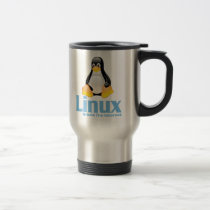 Tux500 travel mug by tux500atrevelinux Tux500 travel mug