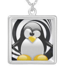 Tux Lost in the Zone Pendant