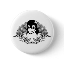 Tux Penguin - (Linux, Open Source, Copyleft, FSF) buttons by strk3 Tux Penguin - (Linux, Open Source, Copyleft, FSF) buttons