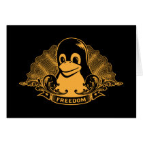 Tux Penguin - (Linux, Open Source, Copyleft, FSF) cards