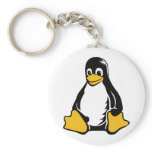 Tux Penguin - (Linux, Open Source, Copyleft, FSF) keychains