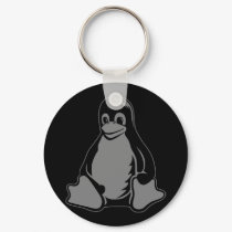 Tux Penguin - (Linux, Open Source, Copyleft, FSF) keychains