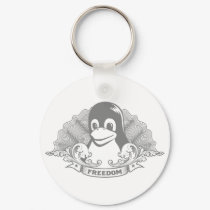 Tux Penguin - (Linux, Open Source, Copyleft, FSF) keychains