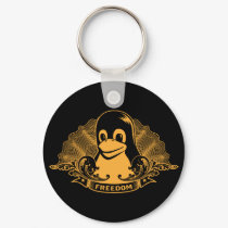 Tux Penguin - (Linux, Open Source, Copyleft, FSF) keychains