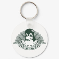 Tux Penguin - (Linux, Open Source, Copyleft, FSF) keychains