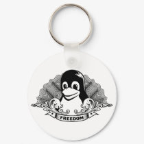 Tux Penguin - (Linux, Open Source, Copyleft, FSF) keychains
