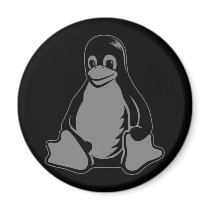 Tux Penguin - (Linux, Open Source, Copyleft, FSF) magnets