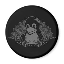 Tux Penguin - (Linux, Open Source, Copyleft, FSF) magnets