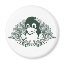 Tux Penguin - (Linux, Open Source, Copyleft, FSF) magnets