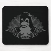 Tux Penguin - (Linux, Open Source, Copyleft, FSF) mousepads