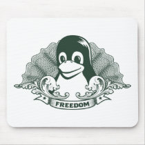 Tux Penguin - (Linux, Open Source, Copyleft, FSF) mousepads