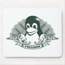 Tux Penguin - (Linux, Open Source, Copyleft, FSF) Mouse Pads