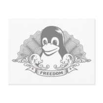 Tux Penguin - (Linux, Open Source, Copyleft, FSF) postcards