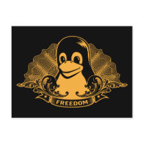 Tux Penguin - (Linux, Open Source, Copyleft, FSF) postcards