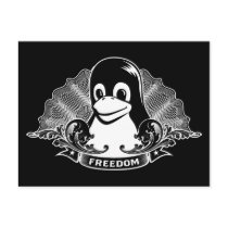 Tux Penguin - (Linux, Open Source, Copyleft, FSF) postcards