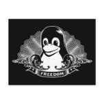 Tux Penguin - (Linux, Open Source, Copyleft, FSF) Postcard