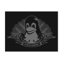 Tux Penguin - (Linux, Open Source, Copyleft, FSF) postcards