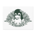 Tux Penguin - (Linux, Open Source, Copyleft, FSF) postcards