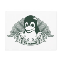 Tux Penguin - (Linux, Open Source, Copyleft, FSF) postcards