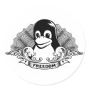 Tux Penguin - (Linux, Open Source, Copyleft, FSF) stickers