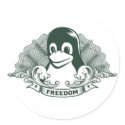 Tux Penguin - (Linux, Open Source, Copyleft, FSF) stickers