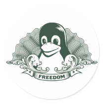 Tux Penguin - (Linux, Open Source, Copyleft, FSF) stickers