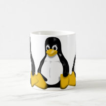 Tux Repeating Pattern Coffee Mug
