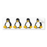 tux the linux logo penguin bumper sticker