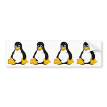 tux the linux logo penguin bumper stickers