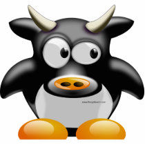 Tux-Vache Sculpture Photo Cut Out