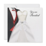 Tuxedo Ball Gown Black Tie Party Invitations