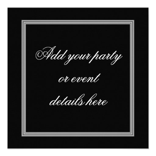 Tuxedo Ball Gown Black Tie Party Invitations