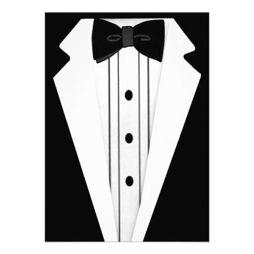 Tuxedo-Black Tie Event Custom Announcement