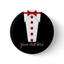 Tuxedo Button (Red) by allweddingproducts Tuxedo Button (Red)