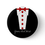 Tuxedo Button (Red)