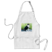 Tuxedo Cat Apron by mozache Tuxedo Cat Apron