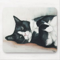 "Tuxedo Cat" Art Mouse Pad mousepads