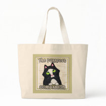 Tuxedo Cat Beach / Tote Bag by jamiecreates1 Tuxedo Cat Beach / Tote Bag