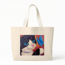 Tuxedo Cat Butterfly Painting - Multi bags by JUDERM Tuxedo Cat Butterfly Painting - Multi bags