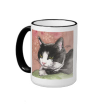 Tuxedo Cat Coffee Mug
