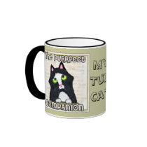 Tuxedo Cat Coffee / Tea Mug by jamiecreates1 Tuxedo Cat Coffee / Tea Mug