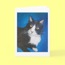 Tuxedo Cat Greeting Card or Note Cards cards
