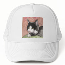 Tuxedo Cat Trucker Hats