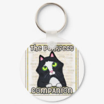 Tuxedo Cat Keychain