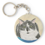 Tuxedo cat, keychain