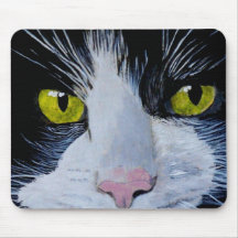 Tuxedo Cat Mouse Pad
