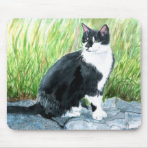 Tuxedo Cat Mousepad
