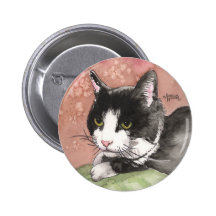 Tuxedo Cat Pins