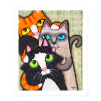 Tuxedo Cat's Bath posters