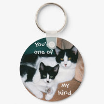Tuxedo cats keychain by dollargrafix Tuxedo cats keychain